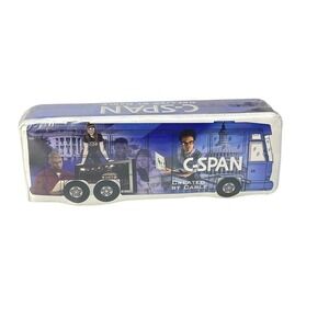 C-SPAN T-Shirt Bus Collectible Rare Compressed T Shirt Package Looks Like Bus